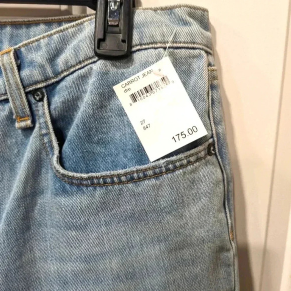 ASKK NY‎ | Distressed Light Wash Carrot Jeans | 100% Cotton - Size 27 - Picture 6 of 11